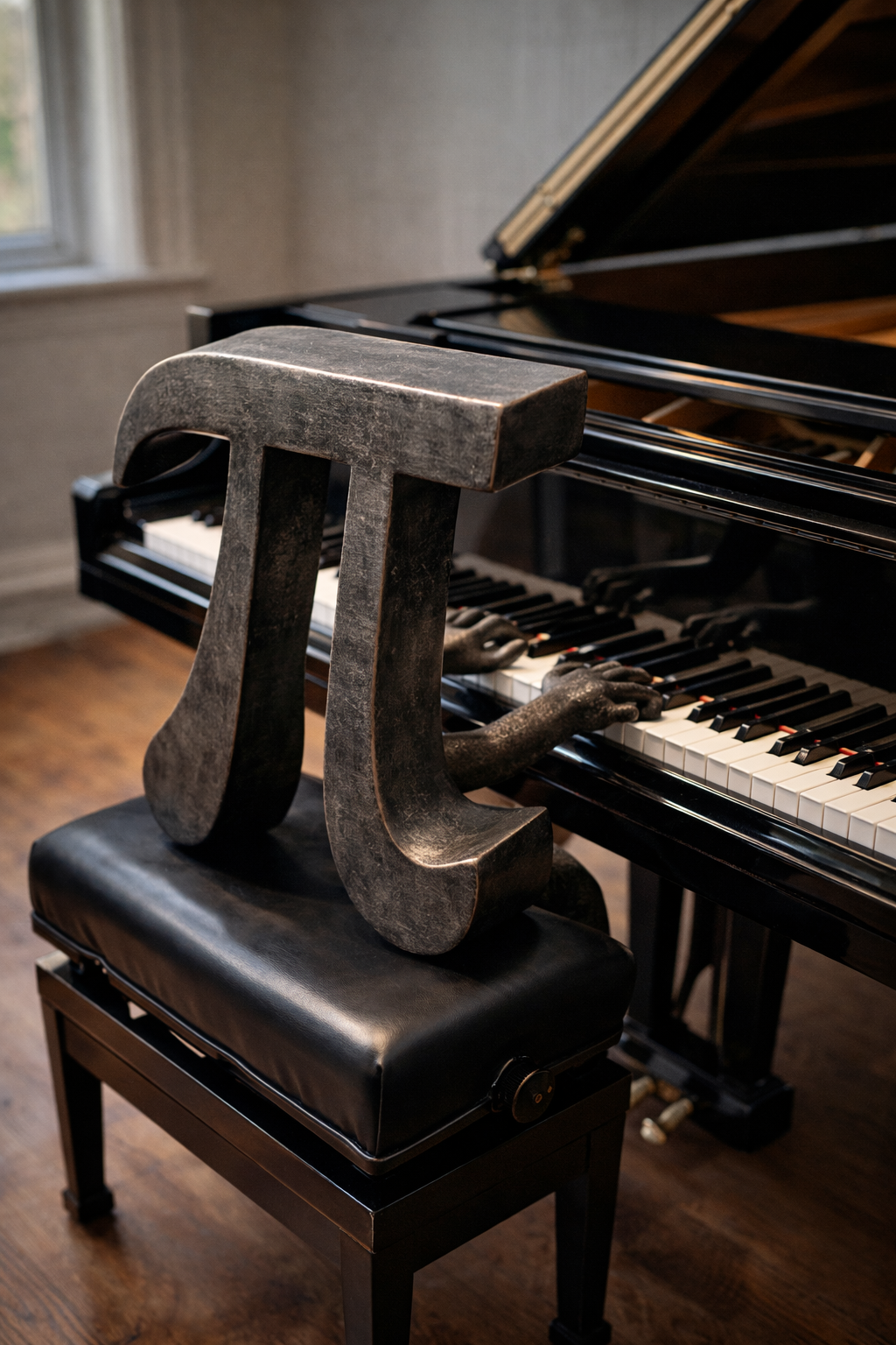 pi playing piano